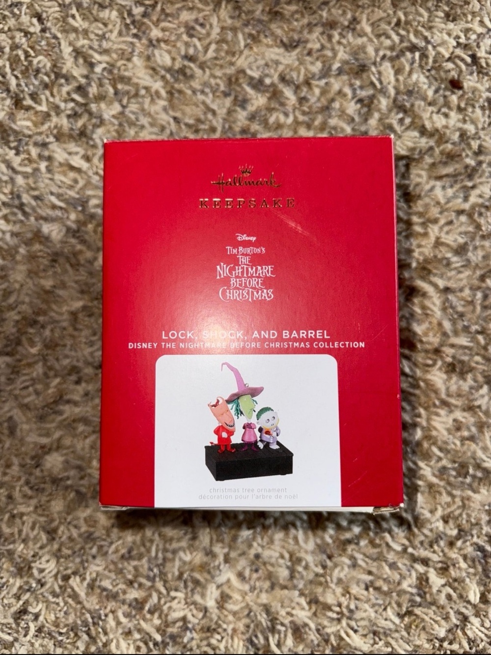 The Nightmare Before Christmas Hallmark Keepsake Ornament. Lock Shock Barrel